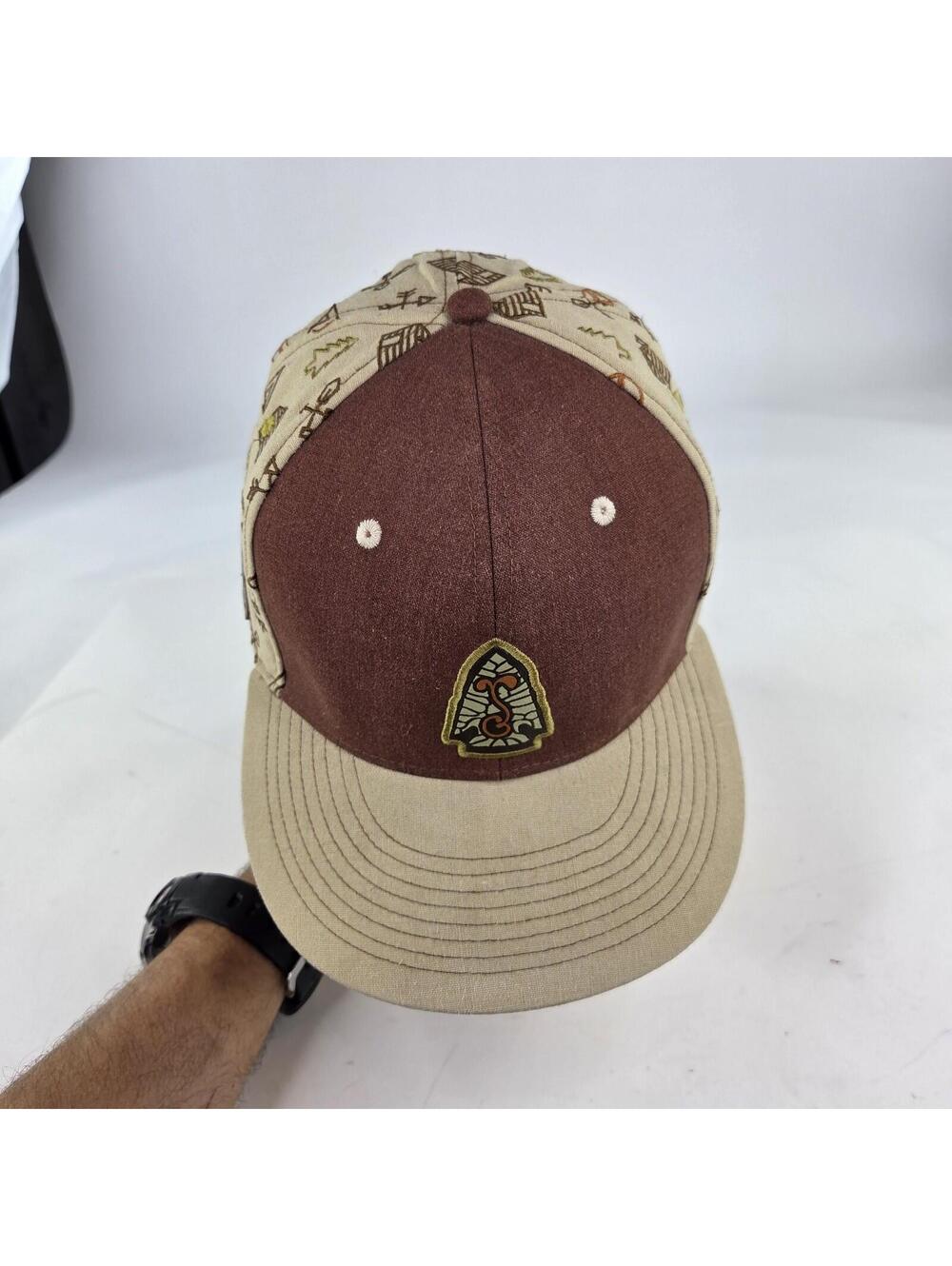 Grassroots California Mountain Division Hats Snapback Brown Hiking Camping Hat - Picture 12 of 12